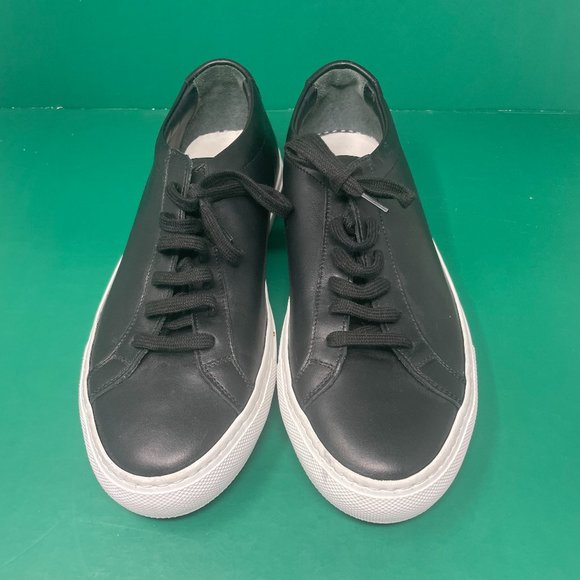 Common ProjectsSmooth Black Leather Sneakers